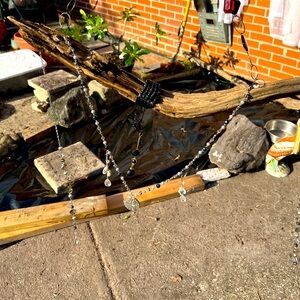 Unique handmade outdoor windchime wall decor